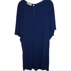 TIBI DRESS, DROP Waist Blue